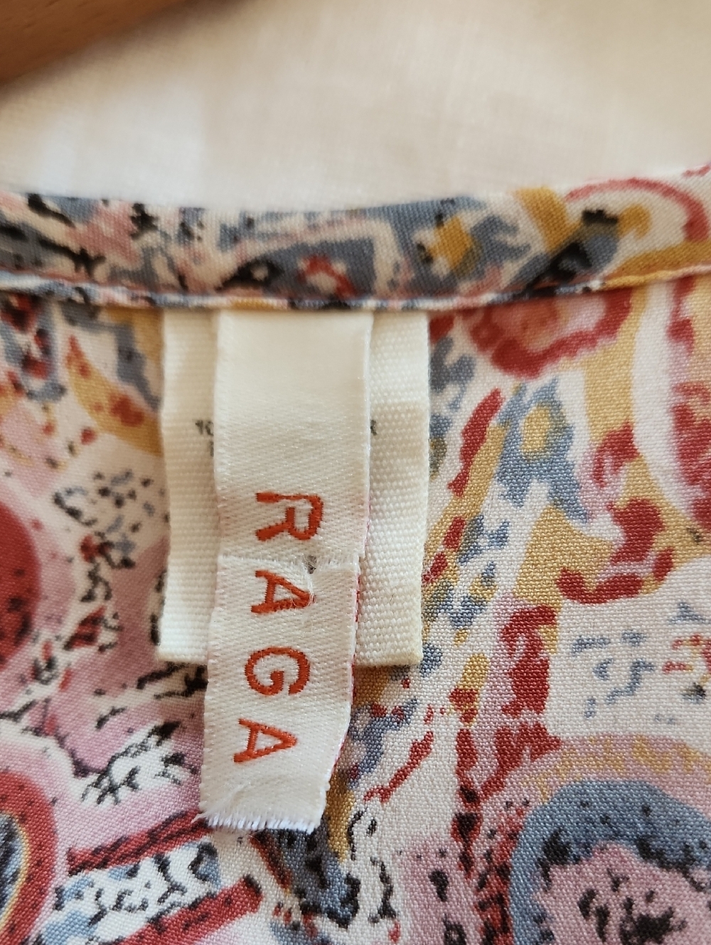 Anthropologie Ragu Paisley Print Pink Motif Tiered Maxi Dress Tassels Size M - Picture 13 of 16